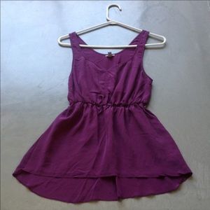 Purple rayon top